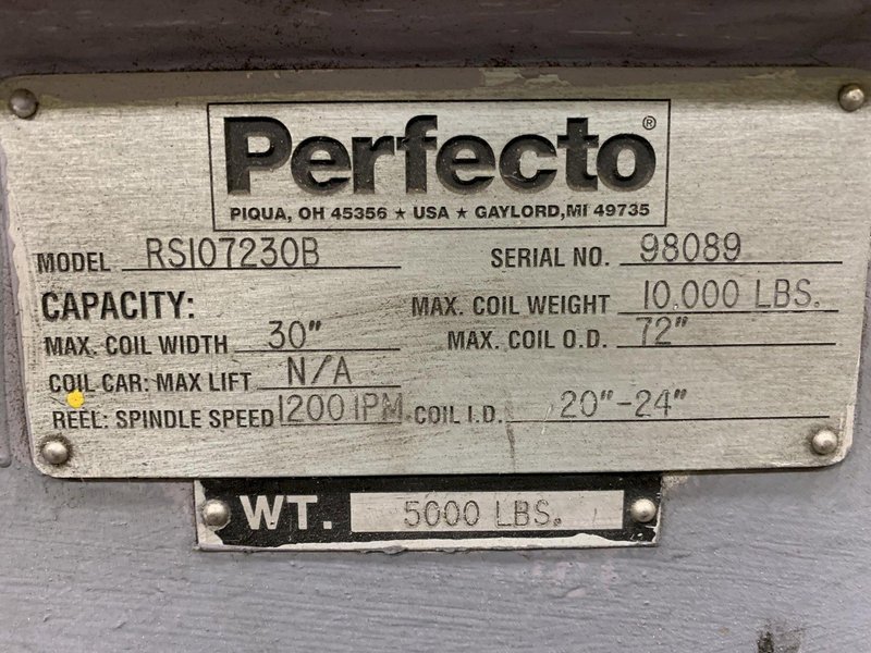 Perfecto Coil Reel And Load Car 10,000 Lbs. x 30" Wide