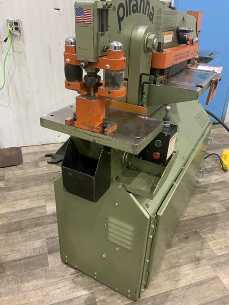 50 TON HYDRAULIC PIRANHA P50 IRON WORKER: STOCK #80840