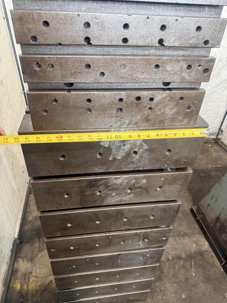 20" WIDE X 80" TALL X 24" DEEP T-SLOTTED ANGLE PLATE SET. STOCK # 0223026