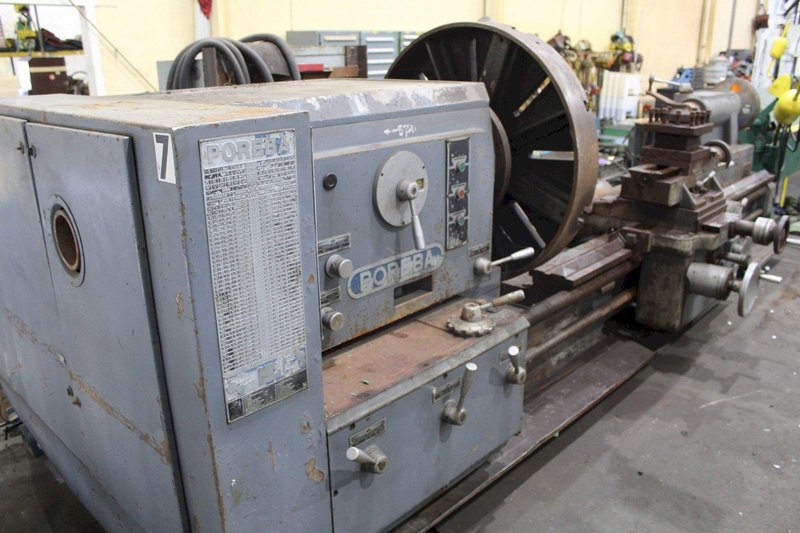 39&quot; X 96&quot; POREBA  GAP BED ENGINE LATHE: STOCK #71534