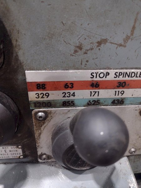 15&quot; x 78&quot; LEBLOND REGAL MODEL #4C ENGINE LATHE, 1.5&quot; HOLE: STOCK #19635