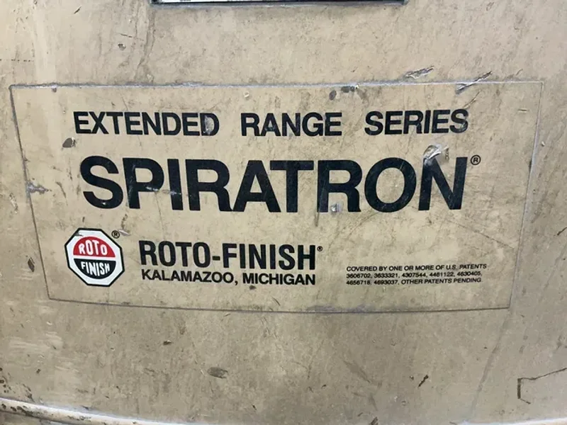 ROTO-FINISH 22 CUBIC FEET EXTENDED RANGE SERIES SPIRATRON VIBRATORY FINISHER  -  ER-1822