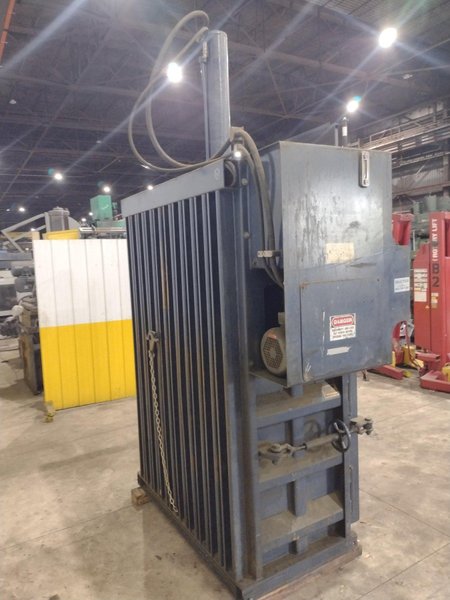 60&quot; X 30&quot; JV MANUFACTURING MODEL #VB60-B HYDRAULIC DOWNSTROKE VERTICAL CARDBOARD BALER: STOCK #23605