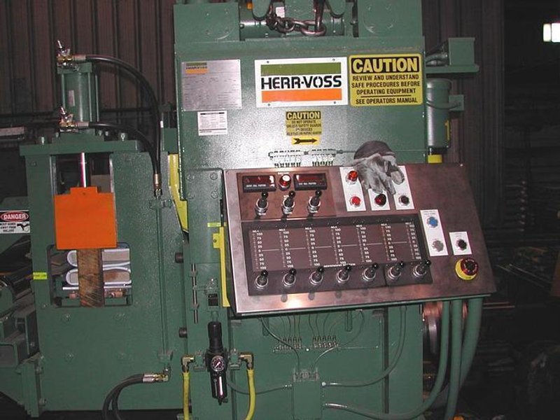 60” x .135” x 50,000 Lbs. Cincinnati/Herr-Voss Slitting Line. STOCK #0999625