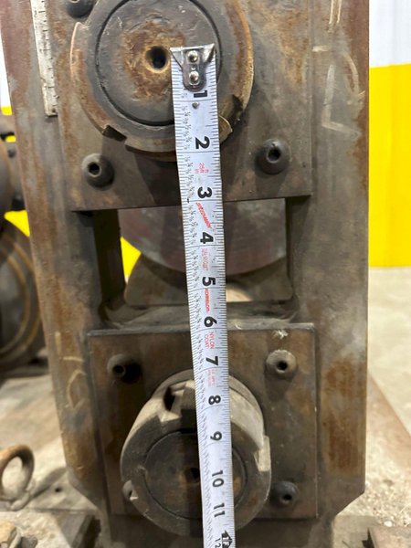 12 STAND X 3&quot; ARBOR X 20&quot; ROLLSPACE ASC RAFTED ROLLFORMER STANDS ON 3 BASES: STOCK #19936