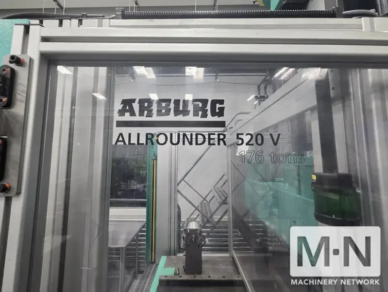 176 TON 10.3 OZ ARBURG MODEL 520V-1600-800 VERTICAL CLAMP SILICONE LIM MACHINE MFG 2014 * LOW HOURS *