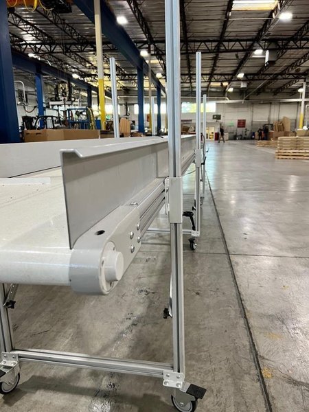 (3) 15′ x 2.5′ Cleated Belt Incline Conveyor, 2022