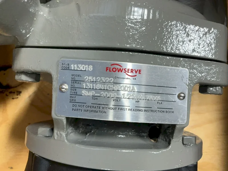 FLOWSERVE PUMP  -  2512322