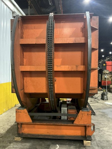 50,000 LBS (25 TON) X 84" X 72" BUSHMAN MECHANICAL POWERED UPENDER / COIL FLIPPER: YOBRO #25946