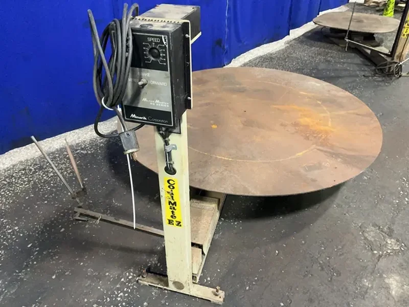 MINARIK CORP. 71.5” DIAMETER SPINNING TABLE COILMATE EZ HORIZONTAL PALLET UNCOILER  -  RG300A-S