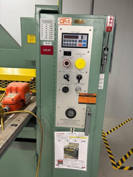 1/4″ x 10′ Betenbender 10-1/4 Hydraulic Shear, 2012 – 220hrs