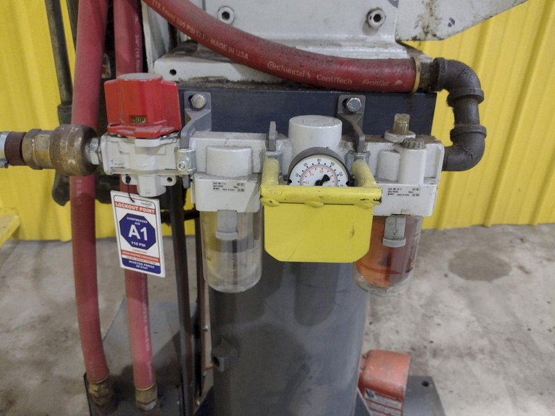 ELECTRO-PNEUMATIC C-FRAME RIVET PRESS / RIVETING MACHINE: STOCK #20313