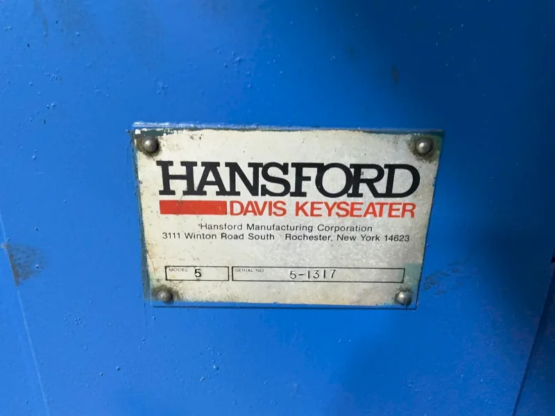 HANSFORD 20” X 31” DAVIS KEYSEATER  -  5