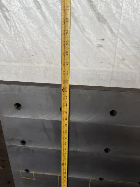 48" X 48" X 36" DRILLED &amp; TAPPED ANGLE PLATE: YOBRO #25827