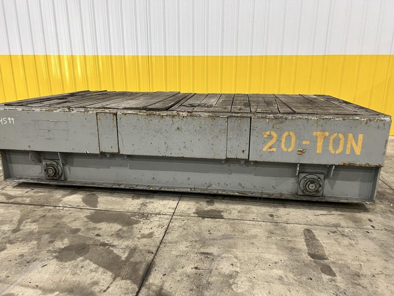 20 TON X 60" X 120" RAIL MOUNTED HEAVY DUTY TRANSFER CART: STOCK #14599
