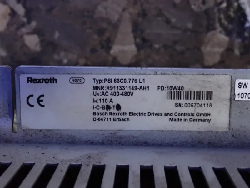 REXROTH INVERTER MODULE  -  PSI 63C0.776 L1