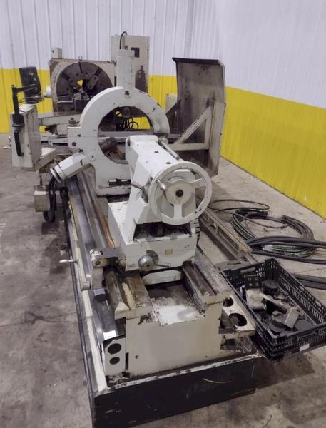 35" X 120" WILLIS PK35 HOLLOW SPINDLE ENGINE LATHE 10" HOLE. STOCK # 0547226