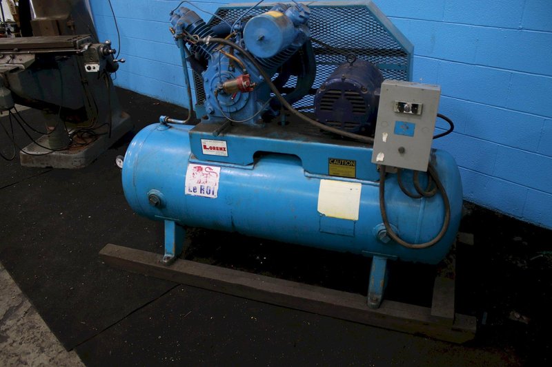 10 HP LEROI HORIZONTAL AIR COMPRESSOR: STOCK #75558
