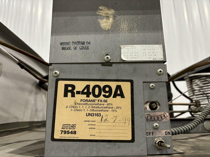 KELVINATOR 2 DOOR MODEL #UC50RFMS FLAMABLE MATERIAL STORAGE LABRATORY REFRIGERATOR: STOCK #22016