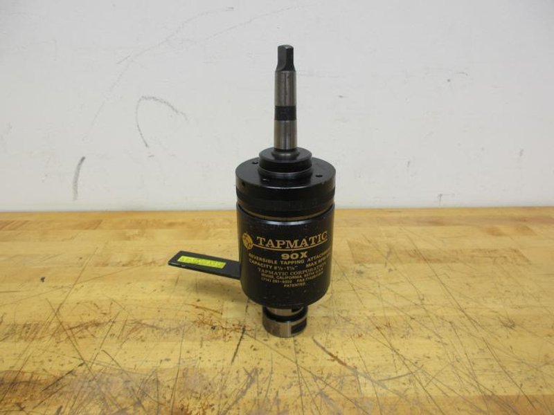 TapMatic 90X Reversible Tapping  Attachment, 1/2" - 1-1/8" Capacity, 600 rpm Max, #3 Morse Taper Shank- Auction Item