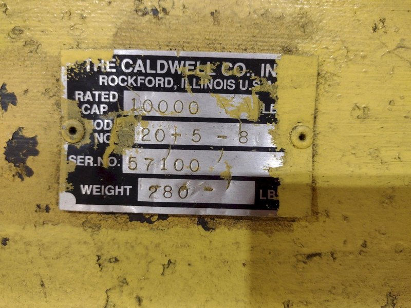 5-TON CALDWELL 8' SPREADER BAR: STOCK #19305
