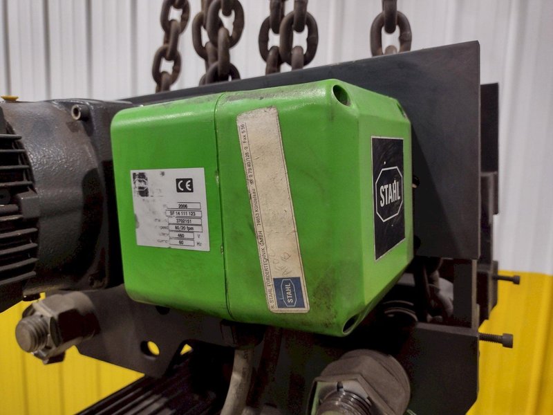 5 TON STAHL MODEL ST50 POWERED CHAIN HOIST. STOCK # 0848923