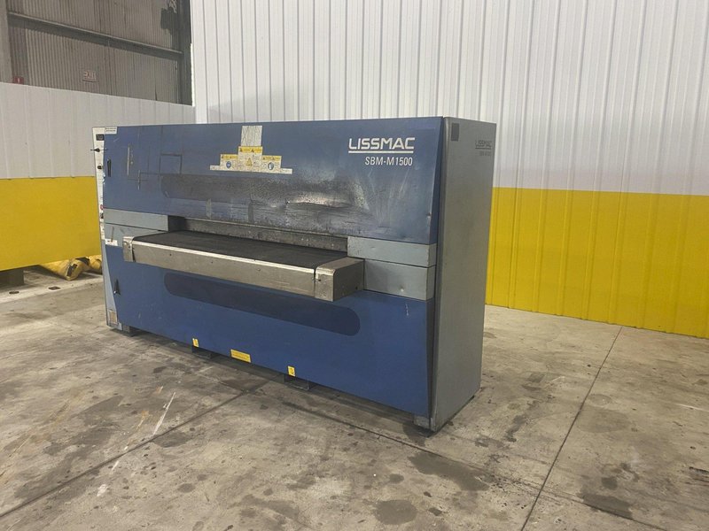 60" WIDE LISSMAC MODEL #SBM-M1500 DESCALER / BELT GRINDER: STOCK #20990