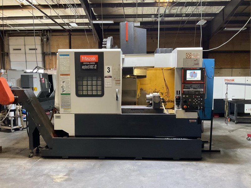 Mazak VCN 510C-II CNC Vertical Machining Center, 2007 – 4th Axis Rotary, Renishaw Probing