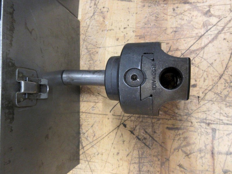 R8 Tool Holders, (2) .875" End Mill Type, (1) Bridgeport #2 Offset Boring Head, (1) Morse Taper #2, (2) Offset Boring Heads with 3/4" Shank- Auction Item