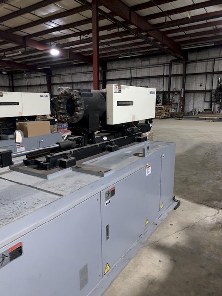 Nissei Used FN280-100A Injection Molding Machine, 309 US Ton; NEW Screw and Barrel; Customizable Shot Size