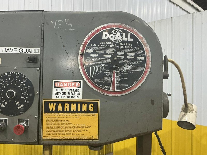 36" DOALL MODEL #3612-2H VERTICAL BANDSAW: YOBRO #25671