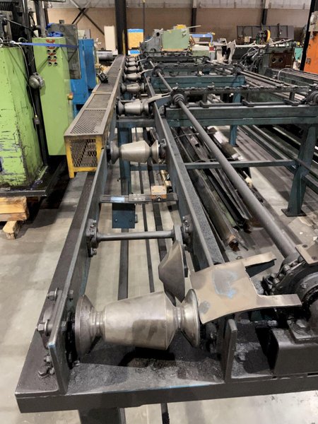 50,000 LBS x 38&#039; VAUGHN DOUBLE PULL/ SINGLE CHAIN DRAW BENCH: STOCK #13578