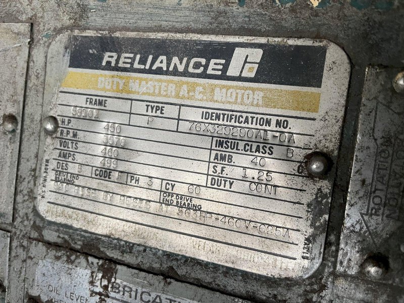 450 HP INGERSOLL RAND CENTAC CENTRIFUGAL AIR COMPRESSOR w/ BAY PROTECH MOTOR CONTROLS: STOCK #14818