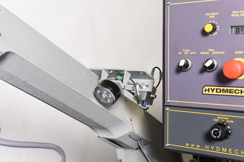 12" Round, New HydMech Double Miter Horizontal Band Saw Model DM-12/15