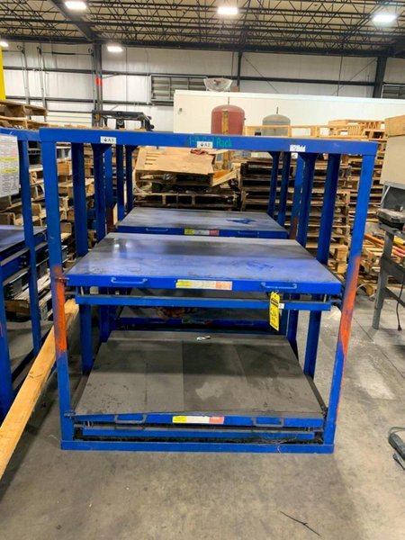 (4) 1,000 LB CAPACITY DIE RACKS W/ SLIDING SHELVES: YOBRO #24478