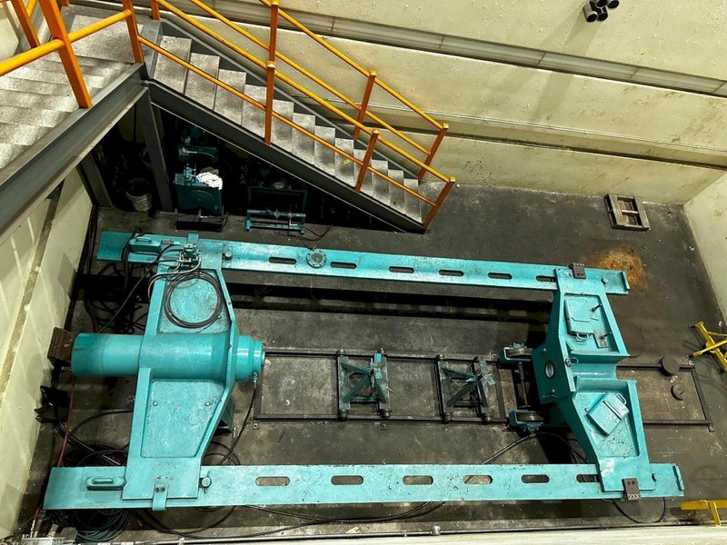 500 TON DRILL QUIP HORIZONTAL HYDRAULIC WHEEL PRESS WITH VICKERS HYDRAULIC UNIT: STOCK #23422