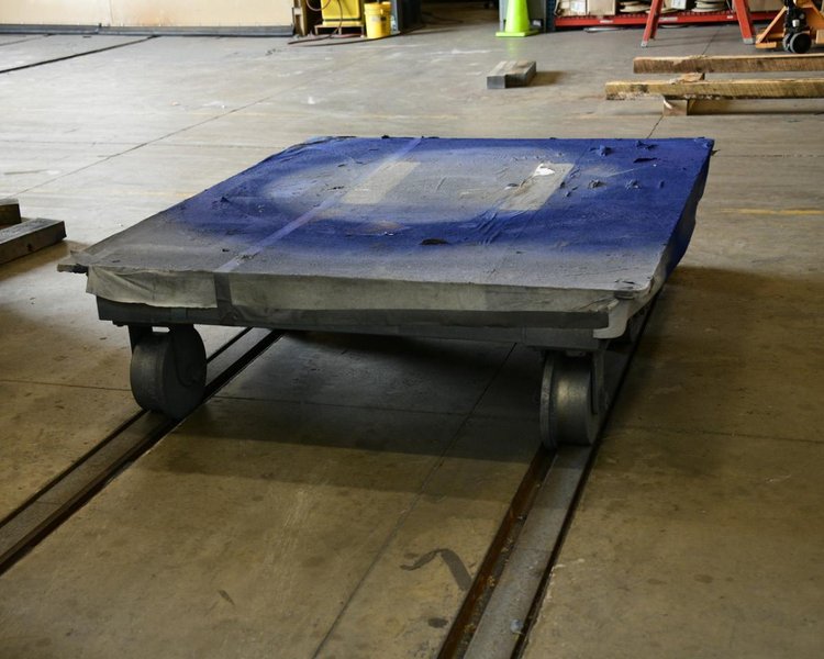 15' x 20' x 14' HIGH GLOBAL FINISHING SOLUTIONS DOWNDRAFT PAINT ROOM WITH 20 TON CRANE: YOBRO #25726