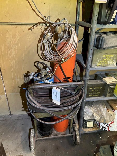 CUTTING TORCH SET UP AND CART: STOCK #20999
