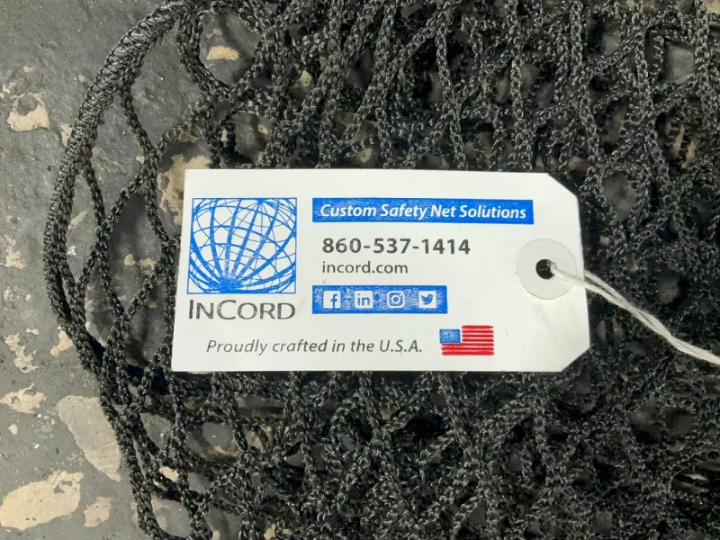 CUSTOM SAFETY NET SOLUTIONS 500 FT/LB NYLON SAFETY NETS  -  PP250BK