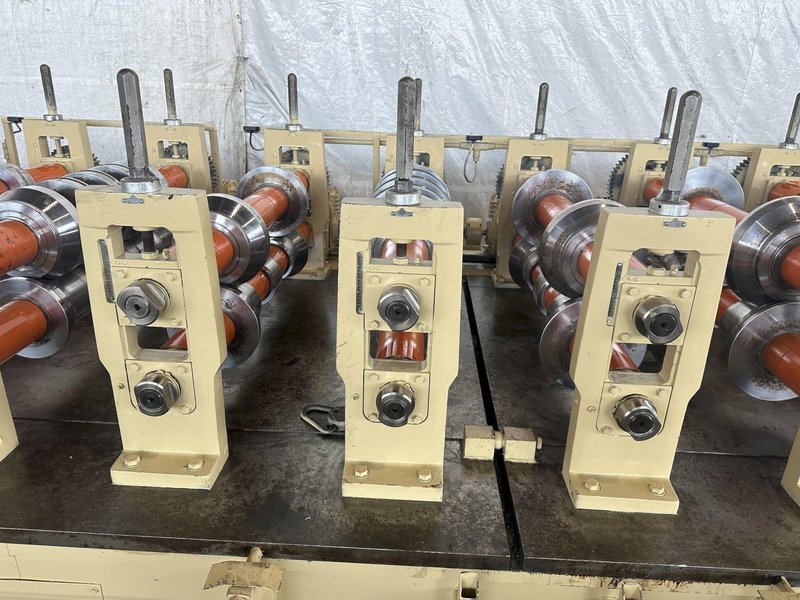 10 STAND X 3.5&quot; ARBOR X 42&quot; BRADBURY RAFTED STANDING SEAM 360/ STANDING SEAM PANEL II ROLLFORMER: STOCK #16967