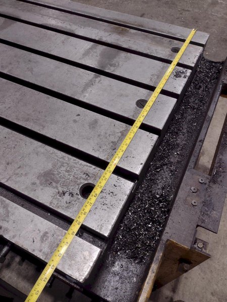 270” X 92” HEAVY DUTY T-SLOTTED SET-UP TABLE: STOCK #22996