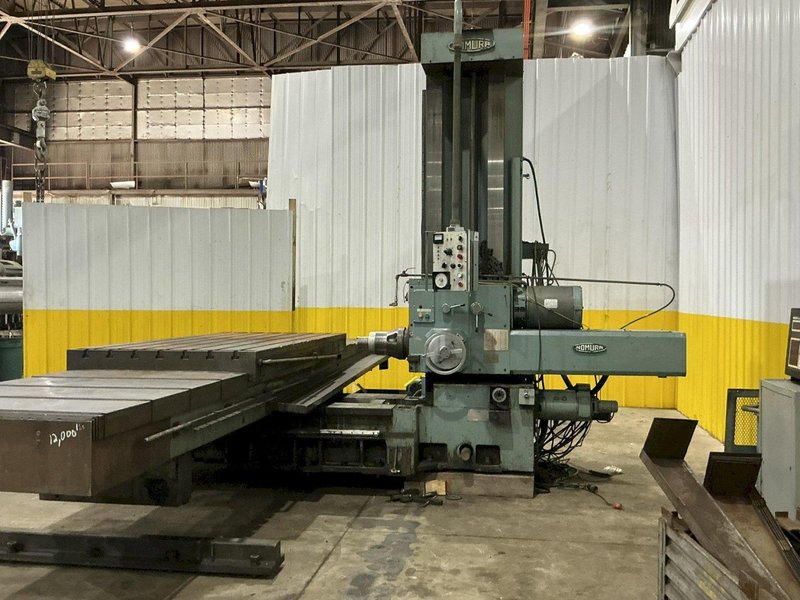 4" NOMURA MODEL #B-100WP TABLE TYPE HORIZONTAL BORING MILL 50 TAPER 96" TRAVEL: YOBRO #25193