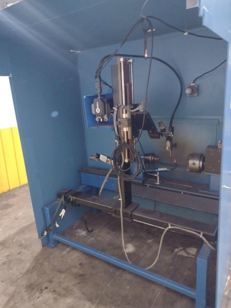 12" ITW WELDING AUTOMATION LATHE, WITH MILLER WELD CONTROLLER &amp; MILLER XMT 304 SERIES ARC WELDER: YOBRO #24402