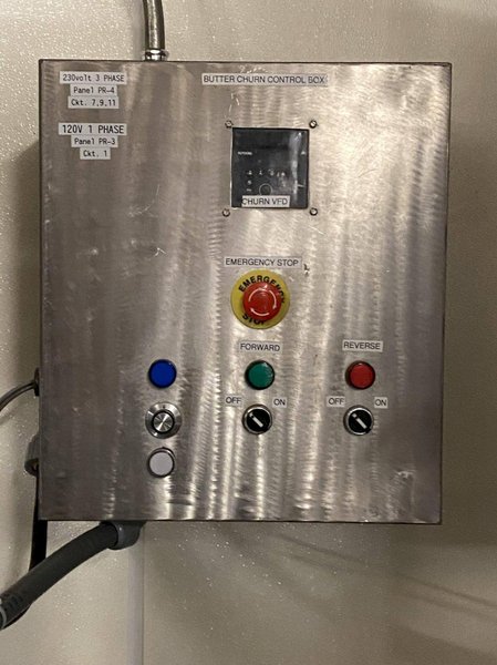 C. van ‘t Riet / Dairy Technology USA Rotary Butter Churn with Control Panel and Variable Frequency Drive – Available Immediately