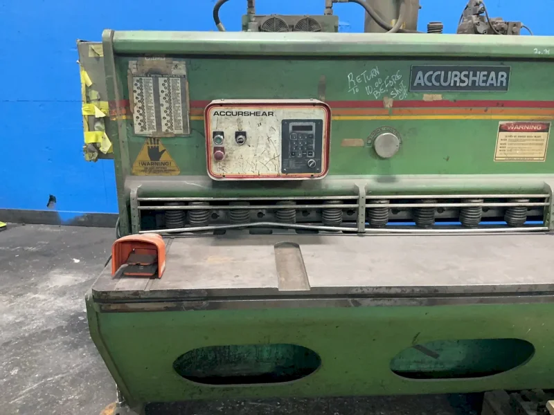 ACCURPRESS INC 104” ACCURSHEAR SQUARING SHEAR  -  62508