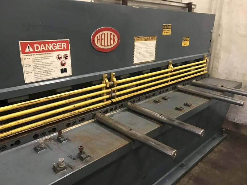 10' X 1/4' HELLER MODEL 630 HYDRAULIC POWER SHEAR: STOCK #69219