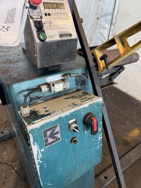 4,000 LB X 12&quot; RAPID-AIR RA4012 MOTORIZED UNCOILER. STOCK # 0884725