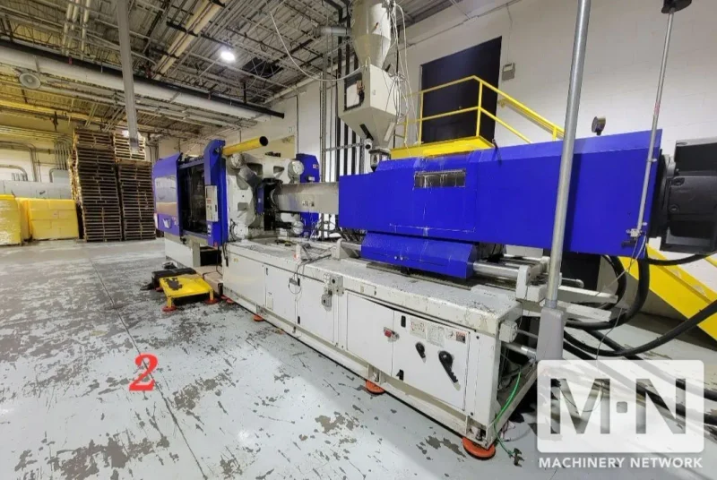 650 TON 89 OZ DEMAG MODEL HT650/910-4300 INJECTION MOLDING MACHINE MFG 2006 (2) AVAILABLE