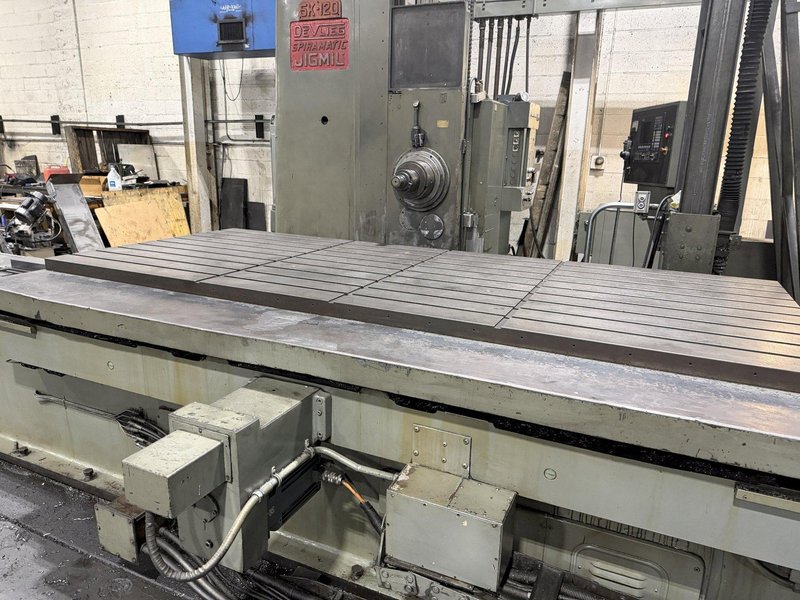 5" DEVLIEG 5K-120 CNC HORIZONTAL BORING MILL WITH UPDATED FAGOR CONTROL. STOCK # 0219826