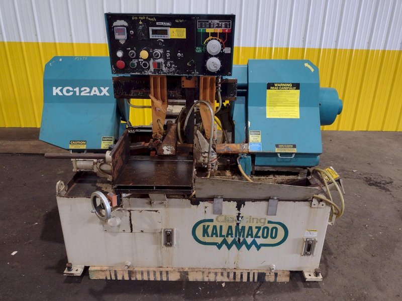 12" x 12" KALAMAZOO MODEL #KC12AX AUTOMATIC HORIZONTAL BANDSAW: STOCK #18789